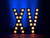 Eliminator Lighting Decor XV White Letters w/ LED Circle