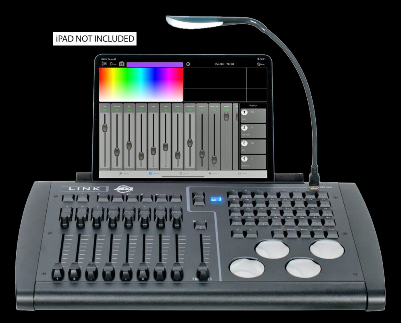 American DJ LINK contrôleur DMX sans fil 4 univers pour iPa