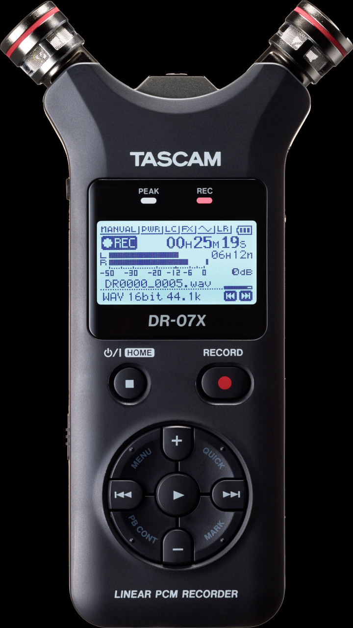 TASCAM DR-07X Stereo Handheld Digital Audio Recorder / USB Audio