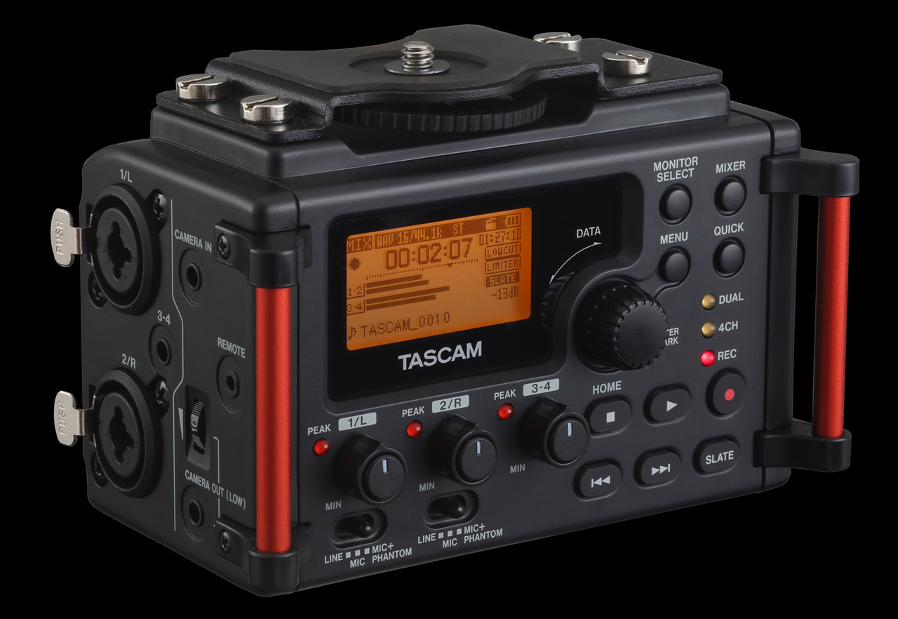 Tascam 4-Channel Linear PCM Audio Portable DSLR Film Recorder/Mixer