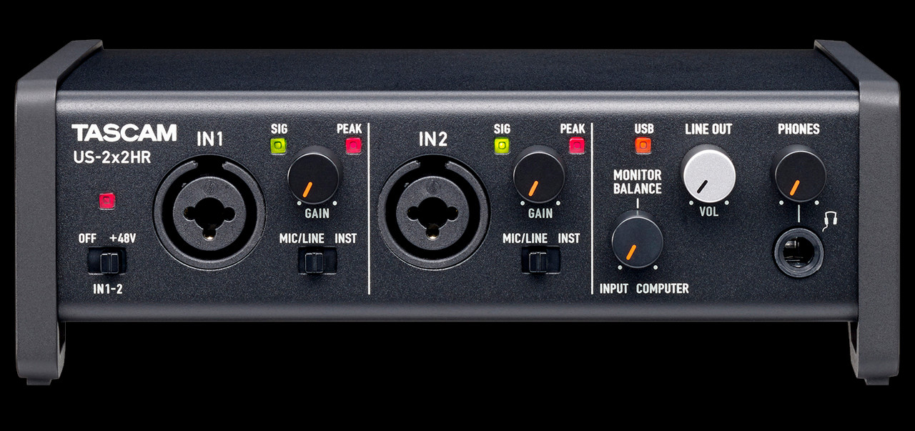 TASCAM US-2X2HR High Resolution Versatile USB Audio Interface