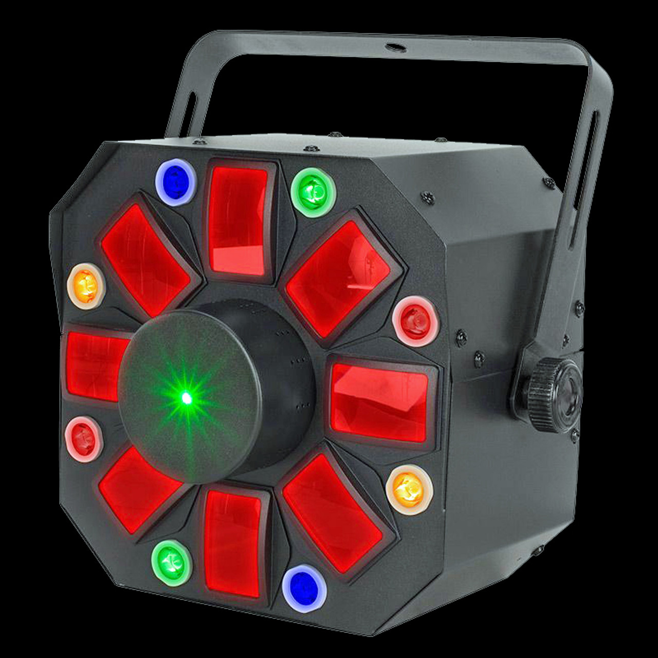 Furious Three RG 3-FX-In-1 Moonflower, Wash + Laser DJ Light