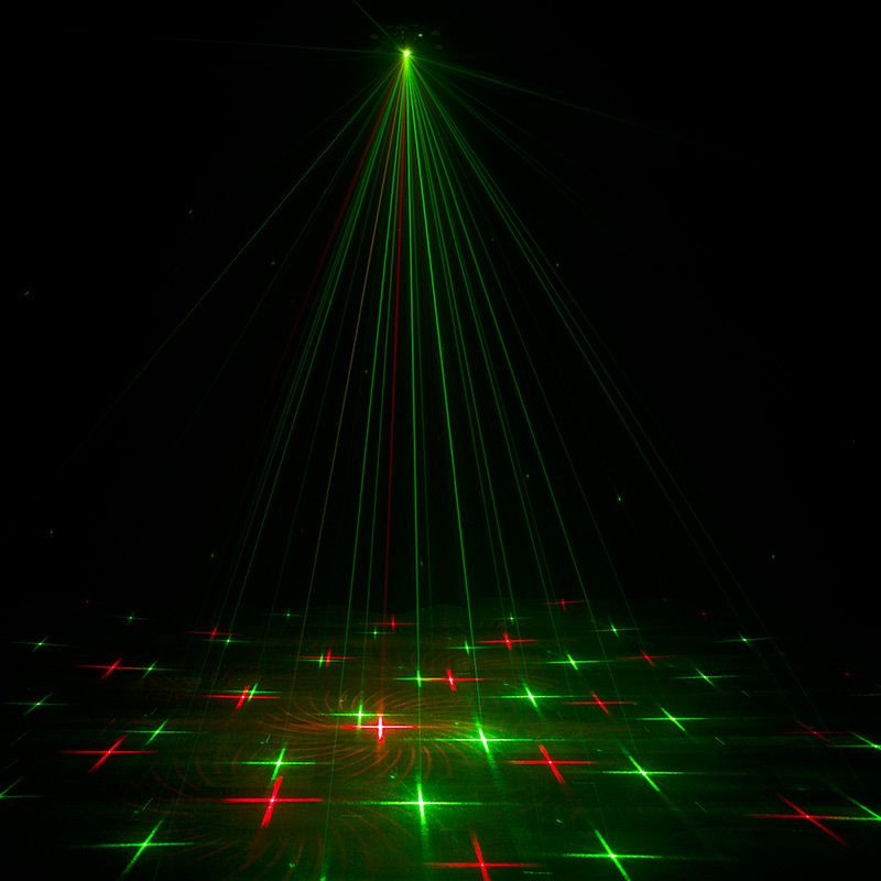 Furious Three RG 3-FX-In-1 Moonflower, Wash + Laser DJ Light