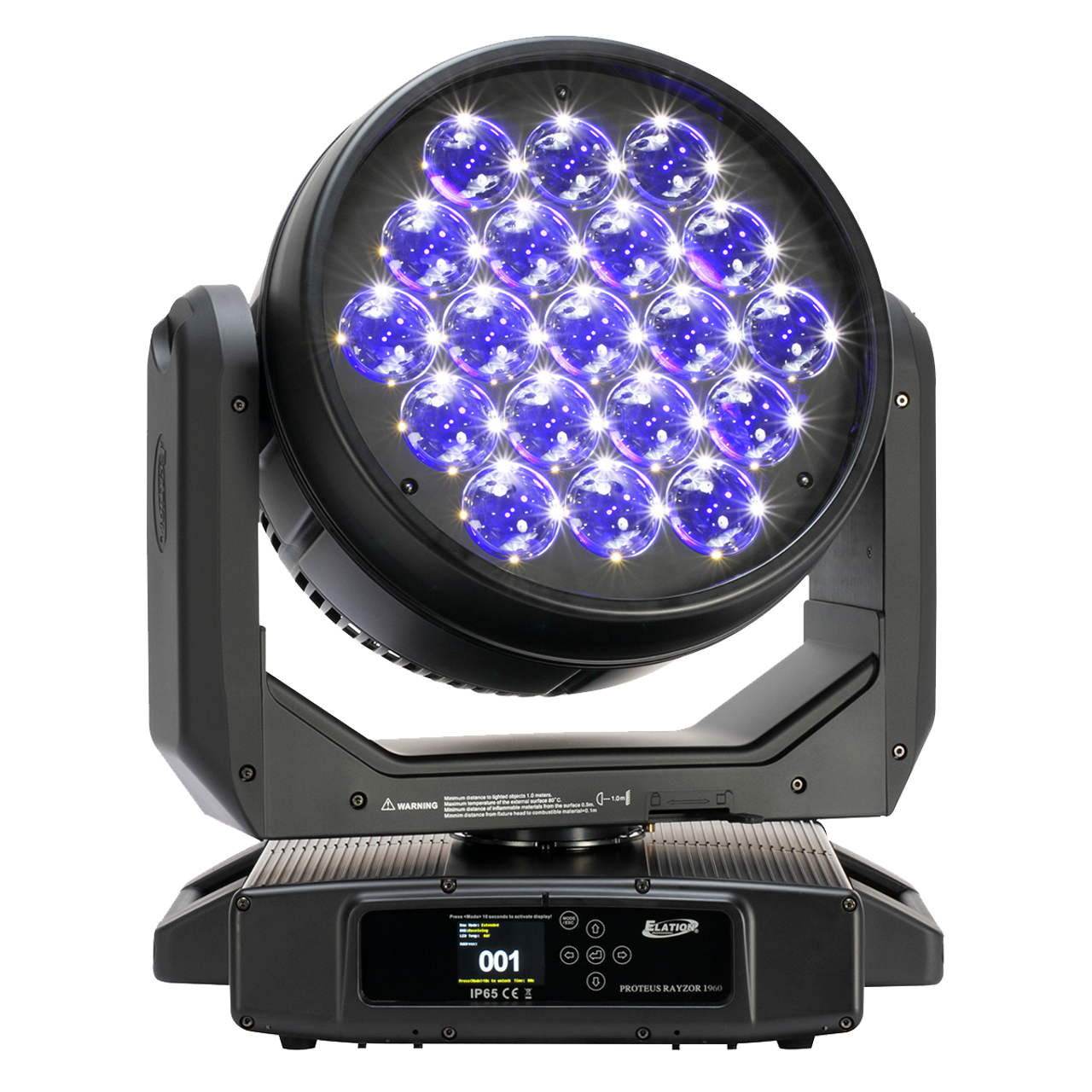 Elation Proteus Rayzor 1960 IP65 RGBW LED Moving Head Wash Light - Phantom  Dynamics | Nightclub Lighting | Lasers & Sound