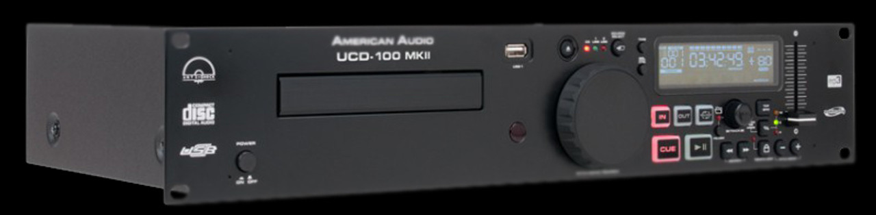 American Audio UCD-100 MKII Rack Mount Single CD/MP3 Player 