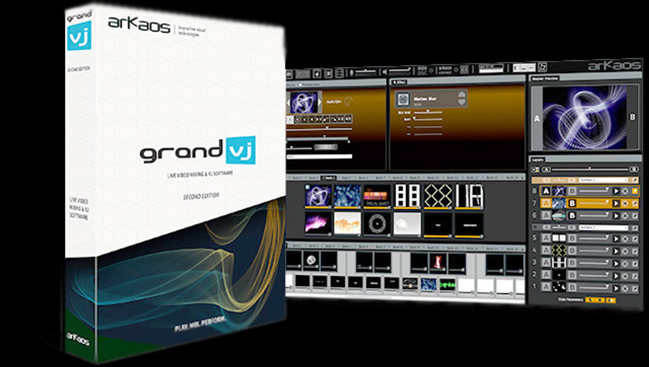 ADJ ArKaos Grand VJ 2.0 Software Real Time HD Video Mixing