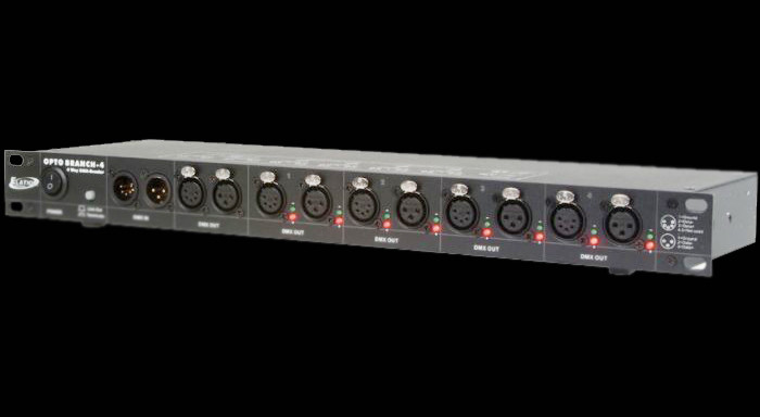 Elation Opto Branch 4 - Rack Mount 4-Way DMX Distributor - Phantom
