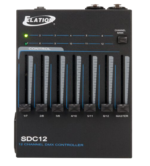 SDC12 DMX Controller - 12-Channel Compact DMX Lighting Control