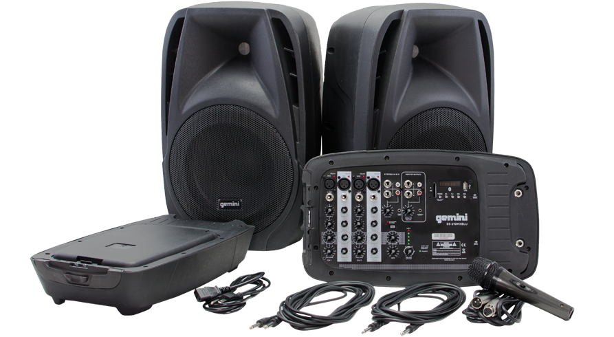 Gemini ES-210MX-BLU Lightweight Compact Portable PA System