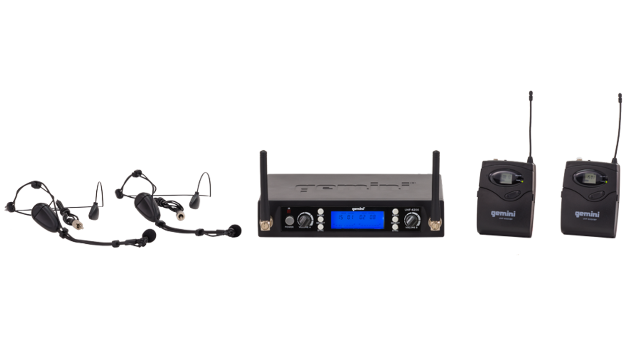 Wireless Headset Lavalier Microphone System -alvoxcon Dual