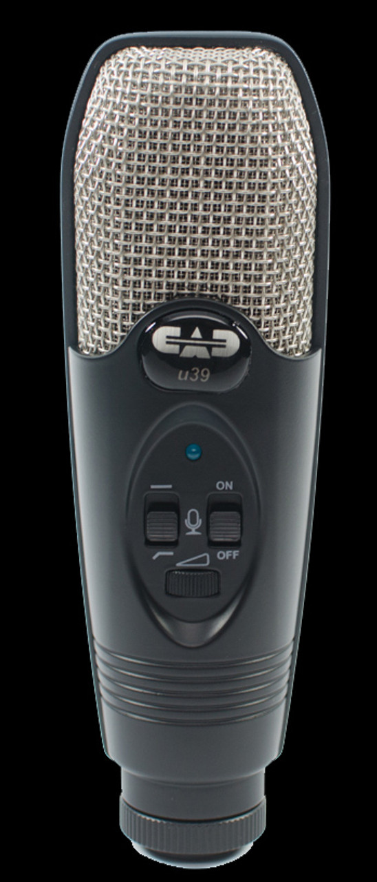 CAD Audio U39 USB Large Diaphragm Cardioid Condenser Microphone with Headph 