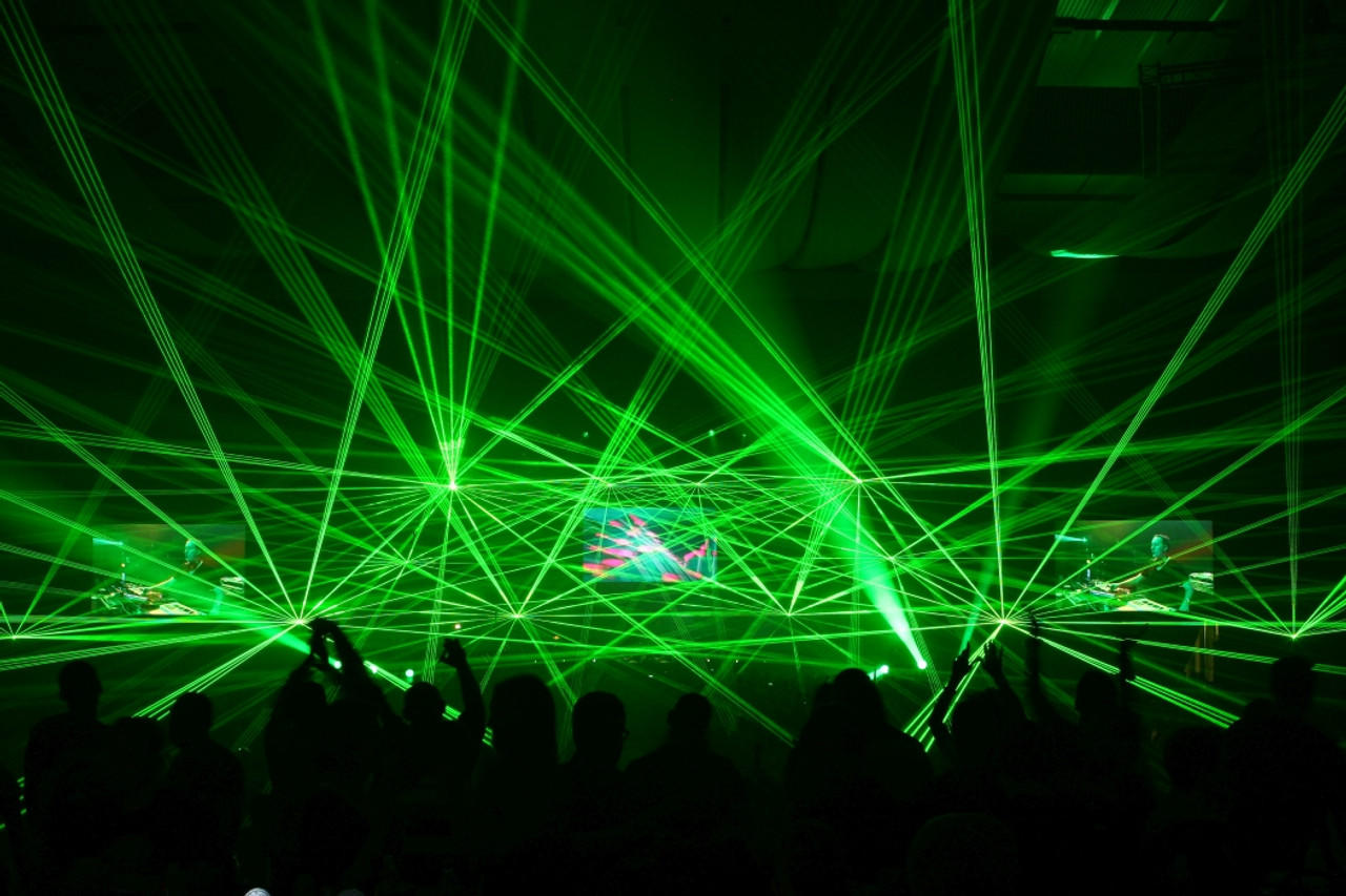 green laser light