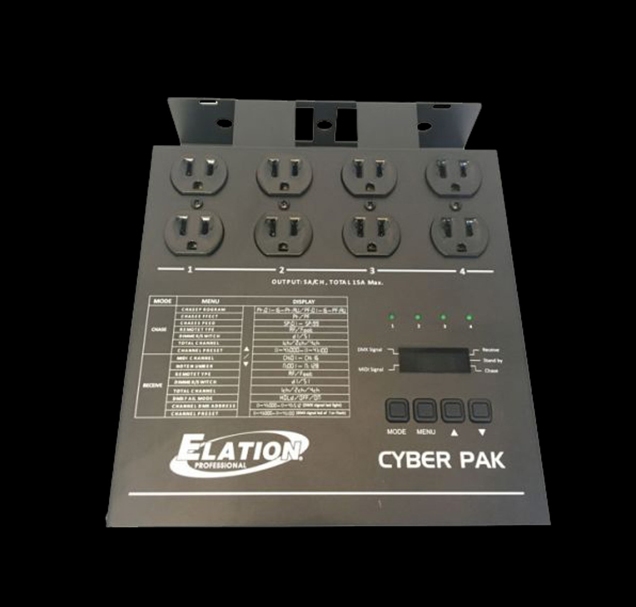 Elation CYBER PAK 15A - 4 Channel Dimmer / Power / MIDI Pack 