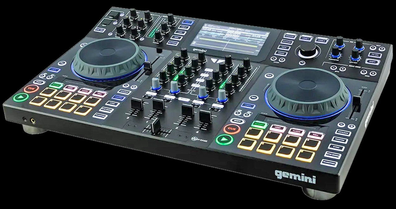 GEMINI DJ Work Station CDM3600 & GX1モニター Gemini CDM-3600 - Dual CD Mixing Console | Guitar Center