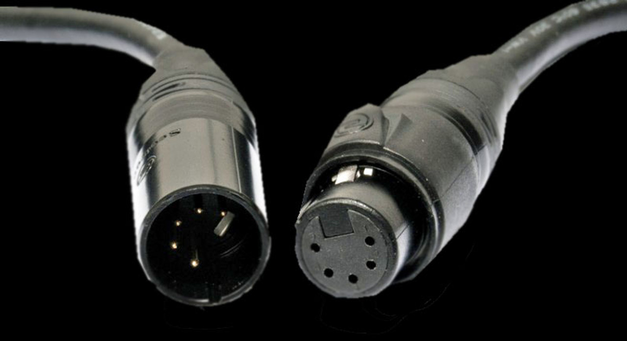 Accu-Cable 3-Pin XLR 5ft DMX Light Cable 4 Pack