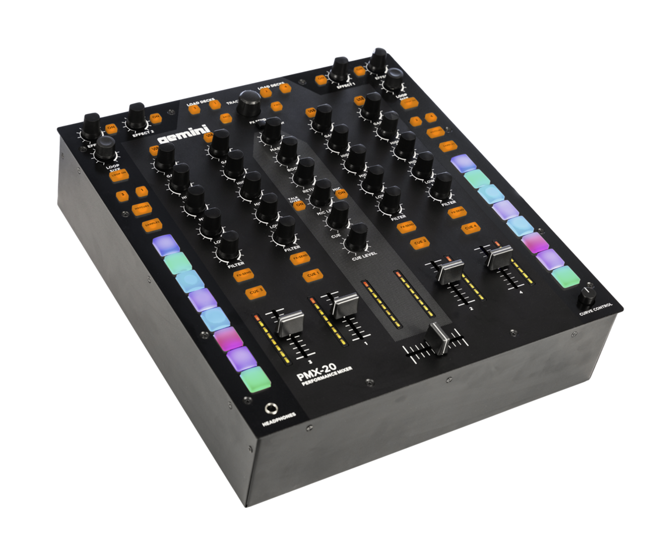 Gemini PMX-20 Digital DJ Performance Mixer - Phantom Dynamics 