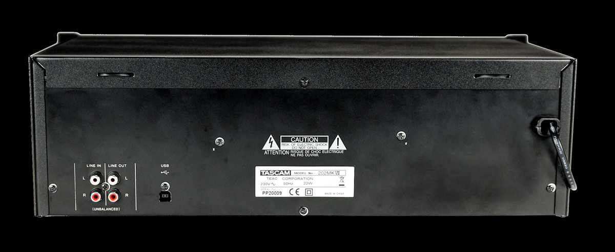 TASCAM 202MKVII Double Cassette Deck w/ USB Port Phantom Dynamics