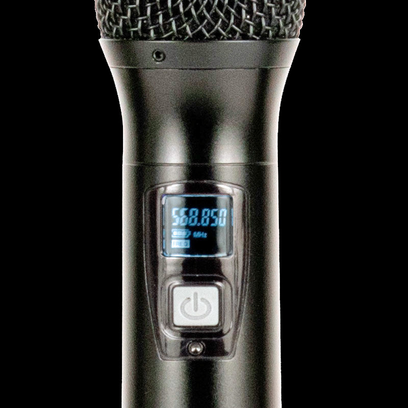 プロ仕様UHFワイヤレスマイクシステム Wireless Microphone WMI419 4-Channel UHF Wireless Handheld Microphone System - Phantom