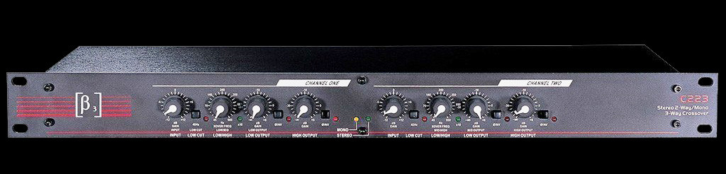 Beta 3 C223+ 1U 2/3-Way Active Crossover - Phantom Dynamics