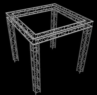 Global Truss 12" Box Truss 10'x10' Trade Show Booth Truss System