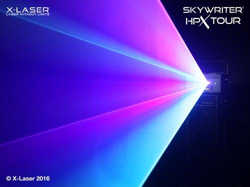 X-Laser Skywriter HPX MF-5 RGB Laser Projector w/ Mercury + FB4