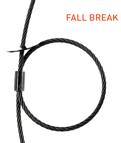 Accu Cable Light Rigging Safety Cable - Black