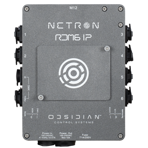 Obsidian RDM6 IP 6-Port IP66 DMX RDM Splitter
