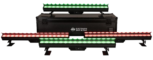 ElectraPix Bar 16 Pak – 4x Battery-Powered Wireless DMX LED Linear Fixtures | IP65-Rated Lighting Solution