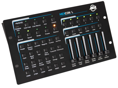 Hexcon L – 36-Channel RGBAL+UV DMX Controller Hexcon L – 36-Channel RGBAL+UV DMX Controller