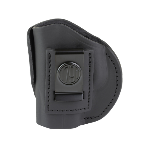 1791 Gunleather 4 Way Holster Size 3 Left-Hand Leather IWB/OWB Stealth Black