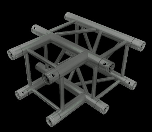 Global Truss F34 12" Square Truss 3 Way T-Junction / 1.64ft. (0.5m)