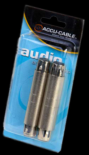 Accu Cable Female 3 pin XLR to Female 3 pin XLR Adapter