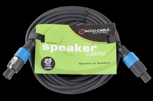 Accu Cable SK-2514 Speakon to Speakon - 25 Ft 14 Gauge