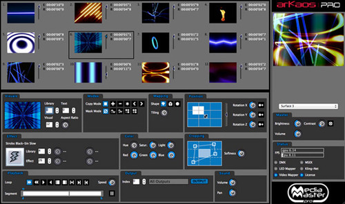 ArKaos MEDIA Master Express Video Playback Projection Software