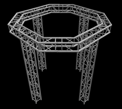 Global Truss 12" 10'x10' Octogon Tradeshow Booth Truss System