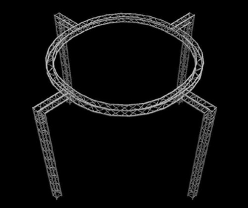 Global Truss 12" Box Truss 22' x 22' Circle Trade Booth Truss System
