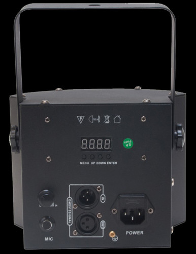 ADJ Mini Dekker LZR Dual Moonflower DJ Light w/ Laser - Phantom