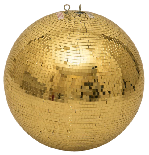 30" Glass Disco Mirror Ball – Available in Silver, Gold, Rose Gold & Black