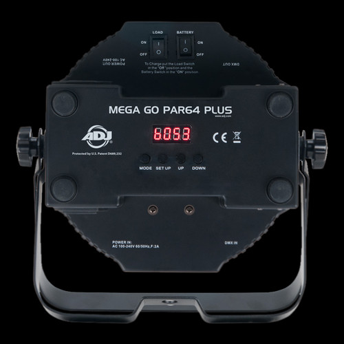 Mega Go Par64 Plus | Battery-Powered RGB+UV LED Par Can Light | ADJ