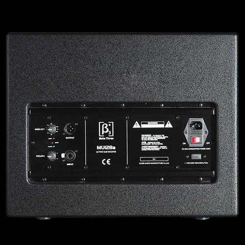 Beta 3300W 12" Powered Nightclub Subwoofer