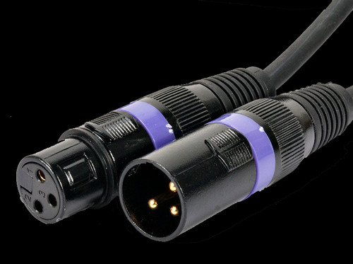 Accu Cable 100 FT 3 Pin M/F DMX Cable / AC3PDMX100