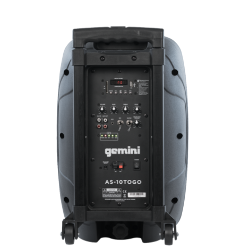 Gemini AS-10TOGO Mobile 10" PA System w/ Bluetooth