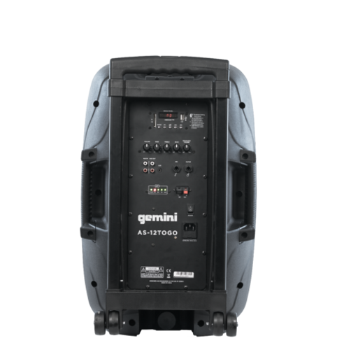 Gemini AS-15TOGO Mobile 15" PA System w/ Bluetooth
