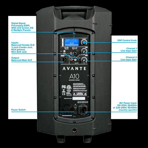 Avante Audio A12  12-inch, 2-way Active Loudspeaker