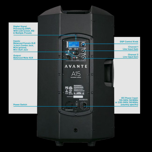 Audio A15 – 15-Inch, 2-Way Active Loudspeaker | Professional-Grade Sound Reinforcement