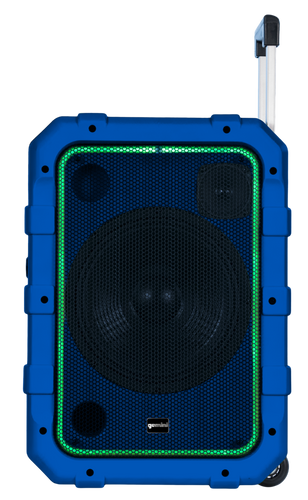 Gemini Rechargeable Weather Resistant Trolley Speaker / Blue / MPA-2400BLU