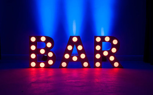 Eliminator Decor BAR Mini 24 Inch Tall White LED letters