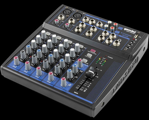 ゆめ Gemini GEM-12USB 12 Channel USB Mixer w/ Bluetooth - Phantom