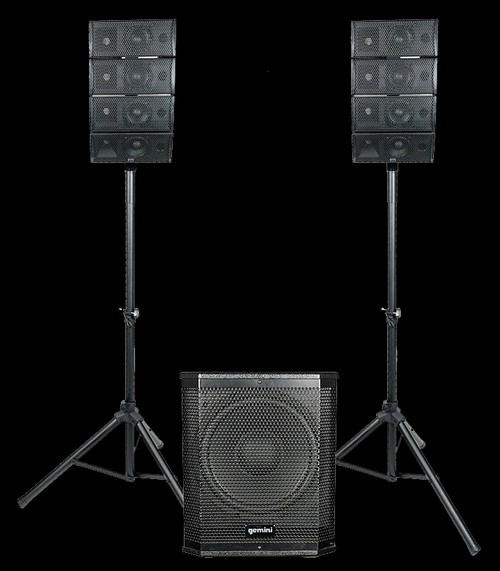 Gemini Line Array Speakers w/ 12