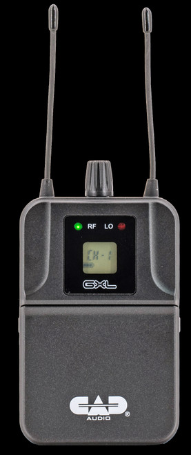 CAD Audio GXLIEMBP Wireless IEM Bodypack Receiver with MEB1 Earbuds for Stage Monitoring